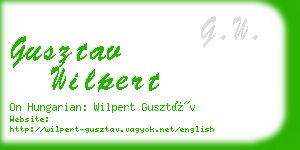 gusztav wilpert business card